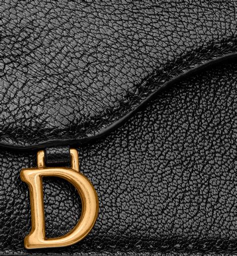 black and blue car holder dior|CHRISTIAN DIOR Goatskin Saddle Cosmos Zipped Card Holder .